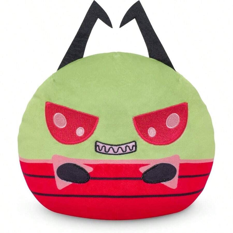 TeeTurtle Zim - Peluche Reversible de 6 Pulgadas, Zim+ Disfraz Humano, Lindo Animal de Peluche Suave de Kawaii - Verde - Ver 1