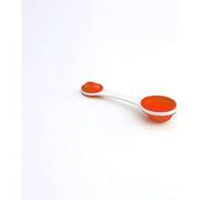 Mobi - Cucharas medidoras de silicona, color blanco y rojo(Cucharas para medir rojas) - Multicolor - Ver 2