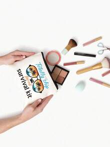 Borsa da toilette da crociera con tema di primo soccorso - Organizer da viaggio bianco per cosmetici con motivi di palme, barche a vela e salvagente, chiusura con cerniera, unisex, ideale per crociere, vacanze, viaggi di lavoro, palestra, campeggio e attività all'aperto, accessorio da crociera, design divertente, cerniera durevole Borsa trucco Borsa cosmetici Borsa da toilette Borsa da viaggio Articoli essenziali da crociera Articoli essenziali per le vacanze per uomo e donna - Multicolore - Visualizzare 5