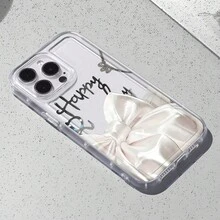 Happy Birthday Cake Topper Element-Design Phone Case, Suitable For IPhone Models 16, 15, 14 Pro Max, 13, 12, 11, XR, XS Plus Phone Cases, Made Of TPU Silicone Material, Providing Shock And Drop Protection, With Drop Protection Function, And Has A Very Good Hand Feel. It Is The Most Suitable Gift For Family, Friends, And Loved Ones. - Clear - View 4