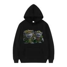 Disneyss Frozen Elsass Olaf Anna Pattern Woman Casual Loose White Spring Tops Clothes Pullovers Ladies Cheap Hoodies Sweatshirts (33) - 黑色 - 查看 1