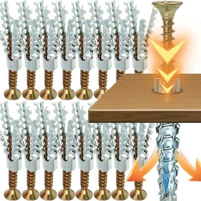 Metal Screw Expansion Tube Sets – Self-Tapping Drilling Plugs With Durable Concrete Wall Anchors, Heavy-Duty Fasteners And Bolts Kits For Secure Installation, Versatile DIY And Professional Construction Tools, Wholesale Bulk Supply