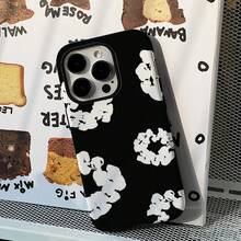 Black Flower Phone 17 16 15 14 13 12 11 X XS XR Pro Plus Luxury D-Dims-Tears Double-Layer Back Cover.Accessories. - FLR-307FL69101A1 - Xem 8