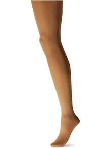 Women's Ultrasoft Microfiber Footed Tights - Light Toast - View 6