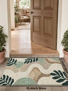 DAJIANG 1pc Woven Texture Door Mat Runner Area Rug, Multi-Color 3D Retro Print Pattern Cashmere Rug Carpet, Suitable For Bathroom, Kitchen, Entryway, Hallway, Bedside, Living Room, Bedroom, Washable, Anti-Slip Backing, Suitable For Christmas, Thanksgiving, Valentine's Day, Christmas Decoration, Christmas Decor, Decorative Rugs, Bathroom Accessories, Room Decor Set - Multicolor - View 13