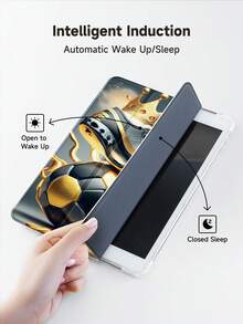 Ốp lưng iPad hình giày bóng đá, vương miện, giày bóng đá, tương thích với iPad 10.2 inch 2021/2020, iPad thế hệ thứ 9/8, tương thích với Samsung Galaxy Tab A8 10.5 inch 2022, có chỗ đựng bút, hỗ trợ nắp tự động ngủ/thức, ốp bảo vệ thời trang. - Nhiều màu - Xem 5