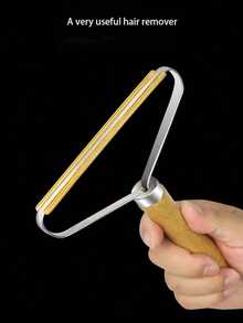 1个不锈钢手动织物除毛器，衣物绒毛去除器 - 彩色 - 查看 3