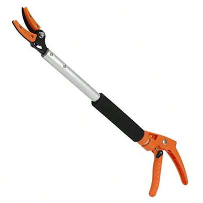 Ergonomic 2 Feet Pole Pruner Easy To Use Fruit Picker With Rotating Cutter Branch Bypass Loppers For Pruning Picking Fruits