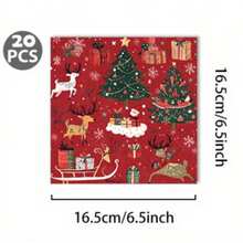 130pcs Red Christmas Disposable Tableware Set, Including 30 Paper Cups, 30 7-Inch Paper Plates, 30 9-Inch Paper Plates And 40 Paper Napkins, Perfect For Camping, Patio Barbecues, Picnics,Weddings,Christmas, Parties And Birthdays, Suitable For Party Decorations, Home Decorations, Birthday Decorations, Birthday Party Decorations,