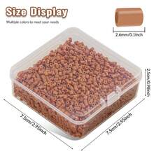 3000pcs 2.6mm Transparent Boxed Mini Fuse Beads Pixel Fusion Beads, DIY High Quality Handmade Gifts, Perfect For Christmas, Halloween, Holiday Gifts - Perler Beads a - View 2