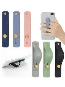 Gesen Soporte de teléfono de pulsera universal, soporte de anillo para el dedo, agarre de teléfono de unicolor minimalista - soporte para teléfono móvil con anillo - Ver 1