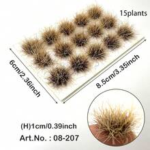 10mm 簇绒草草坪模型，微缩风景军事模型，沙箱模型，火车模型，微景观DIY，1/35 1/48 1/72 1/87 比例逼真草地