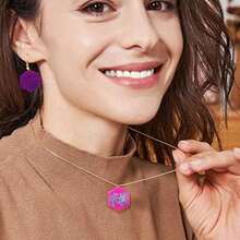 SENHAI - 12 moldes de resina para joyería con 360 accesorios para aretes, moldes de resina de tamaño variado con agujero, moldes de resina para pendientes de silicona para hacer joyas, pendientes,(default) - Multicolor - Ver 4