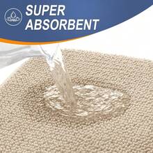 OLANLY Thick Memory Foam Bath Mat Rug 24x16, Extra Soft Absorbent Bathroom Rug, Quick Dry Bath Mats, Non-Slip, Machine Washable Carpet For Bathroom, Tub And Shower, Home Decor Accessories, Beige,24inchx16inch,Beige - 米色 - 查看 4