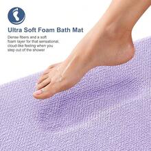 OLANLY Thick Memory Foam Bath Mat Rug 24x16, Extra Soft Absorbent Bathroom Rug, Quick Dry Bath Mats, Non-Slip, Machine Washable Carpet For Bathroom, Tub And Shower, Home Decor Accessories, Lavender,24inchx16inch,Lavender - Lavender - 查看 3