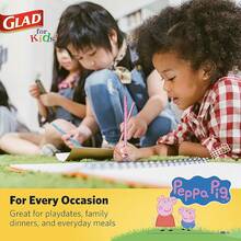 EstiloGlad for Kids - Cuencos de papel de  Friends de 12 onzas, 20 unidades, cuencos desechables para niños con estampados divertidos,  y amigosVersión mejorada - Blanco - Ver 5