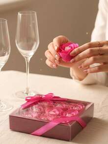 1 Pack, Rose Soap Flower Gift Valentine's Day Gift For Girlfriend Wedding Gift Simulation Soap Flower Box Set Creative Gifts - Multicolor - View 6