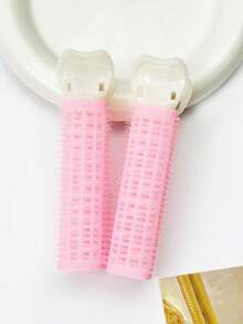 4件套女士手动卷发器，打造高顶发型，蓬松刘海发饰，刘海固定发夹，刘海卷发工具，自然无损发质，日常休闲发饰，美发造型套装，理发沙龙美容旅行必备美发产品，护发，发饰 - 粉色 - 查看 6