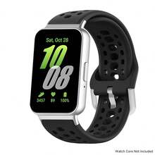 1条全新硅胶表带智能手表手环透气配件替换表带，兼容三星Galaxy Fit3 - for Galaxy Fit3 - 查看 17