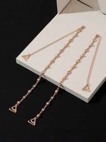 2 Pcs/ 1 Pair Rhinestone Bra Strap Decorative Adjustable Invisible Shoulder Strap Silvery Nonskid Bra Belt Lingerie Straps For Women Bra Tops Wedding Dress For Rave