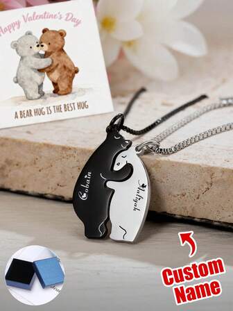 1 pieza Collar personalizado con corazón y nombres de la familia para mujeres, mamá, personalizado con 1-10 corazones con nombres de familia, joyería regalo para mamá, chica, mujer, hermana, amigos, Día de la Madre, San Valentín, de acero inoxidable, plateado, elegante, colorido, regalo ideal para él, regalo ideal para ella, amigos, para cumpleaños, para graduación, para baile de graduación, para fiesta