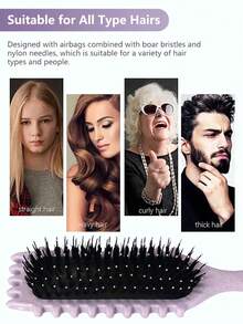 2035brushes 卷发造型梳，卷发增强梳，蓬松造型梳，专为女性卷发设计 - 彩色 - 查看 8
