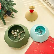 1pc Christmas Tree Jewelry Storage Box, High-End Bedroom Vanity Tabletop Earring Necklace Organizer - One Size - View 6