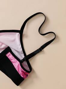 2件/套 无背蜡笔小新随机印花无钢圈文胸套装 - 彩色 - 查看 7