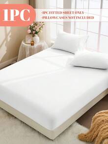 2/3 件套 100% 纯棉床单套装，纯色床上用品套装，柔软透气床垫保护套，亲肤床罩套装，适合所有季节和床型（单人床、双人床、大号床、特大号床）