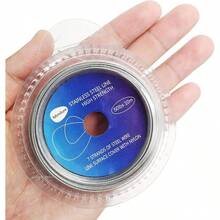 - de pesca de 10 libras a 200 libras, alambre lder de acero inoxidable recubierto de vinilo, 10 metros, con 12 fundas de crimpado - Prueba de 100 libras - Ver 2