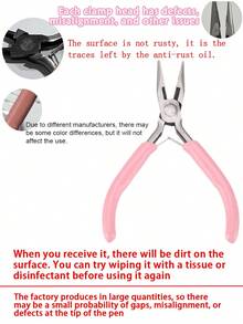 1pc/2/4pcs Jewelry Pliers Tool Kit Includes Needle Round Wire Cutter And Curved Nose Pliers For Jewelry Beading Repair Supplies Wire Wrapping Multifunctional Tools Home Essentials