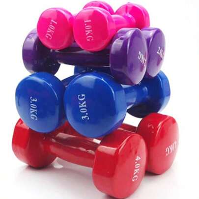 1pc Smooth Coated Dumbbell, Men's Sports & Fitness Dumbbell, Home Squat Portable Dumbbell