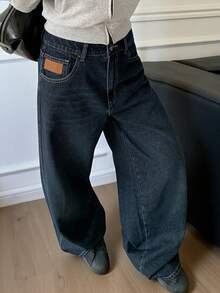 Livesso Tall Women's Straight Leg Casual Jeans - Dark Wash - View 6