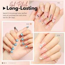 FZANEST Gel Nail Polish Set 6PCS Neon Yellow Green Hot Pink Blue Purple Gel Polish Kit - MàuC - Xem 3