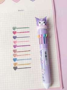 Sanrio 1pc Cute Notebook, Cinnamon Roll Kuromi Melody Anime Memo Pad, Adorable Cartoon Weekly Planner, Writing Paper, Gift For Girls, Back To School Supplies - Multicolor - View 10