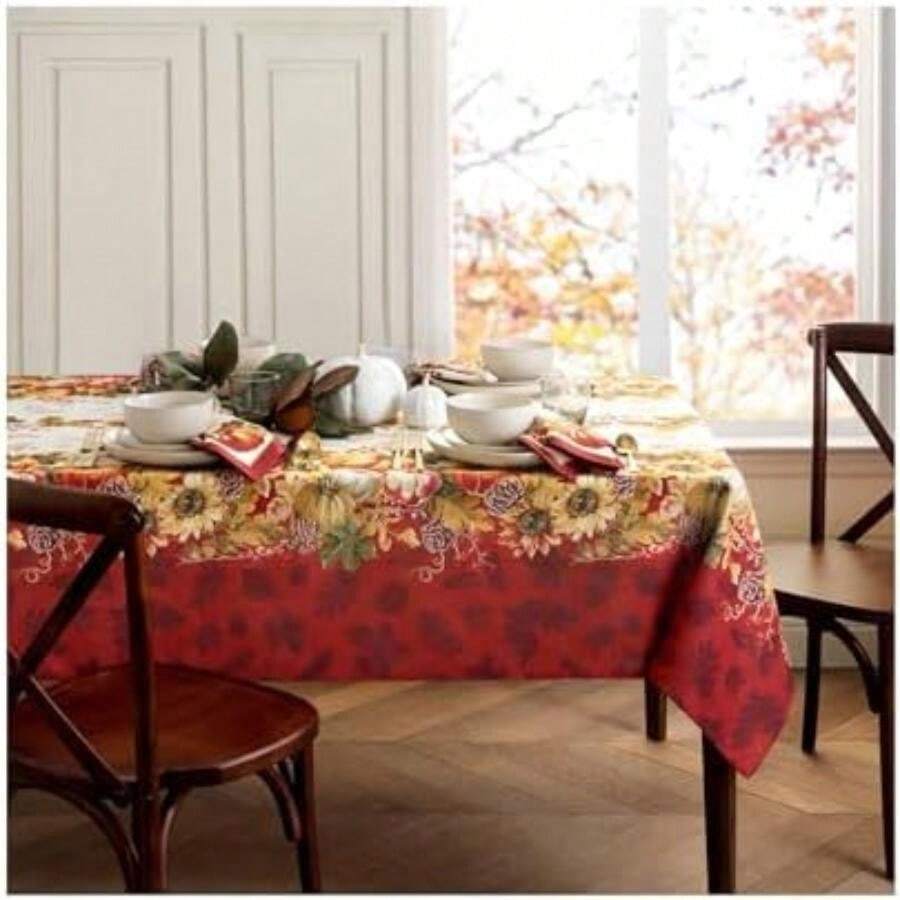 Home Fashions Mantel Redondo de 70 Pulgadas, Multicolor(177.8 x 132.1 cm (Rectangular)) - Multicolor - Ver 1