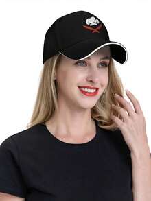 Funny Chef Design Cooking Lovers Culinary Chef Casual Trucker Sandwich Baseball Cap In Black For Men Hat - Black - View 6