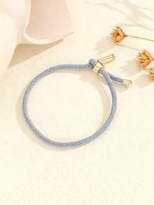 1 قطعة أساور خيط أنيقة وفاخرة للمراهقات، يمكن ضبطها وسحبها بحرية. إنها إكسسوار يومي للفتيات وهدية للمناسبات! - متعدد الألوان - مشاهدة 12