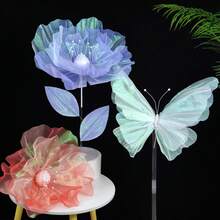 Seidenblumen große Pfingstrosen für Heim-Dekoration, Wohnzimmer, Valentinstag, Hochzeit, Verlobung, realistische künstliche Blumenarrangements - Verschiedenfarbig - Übersicht 4