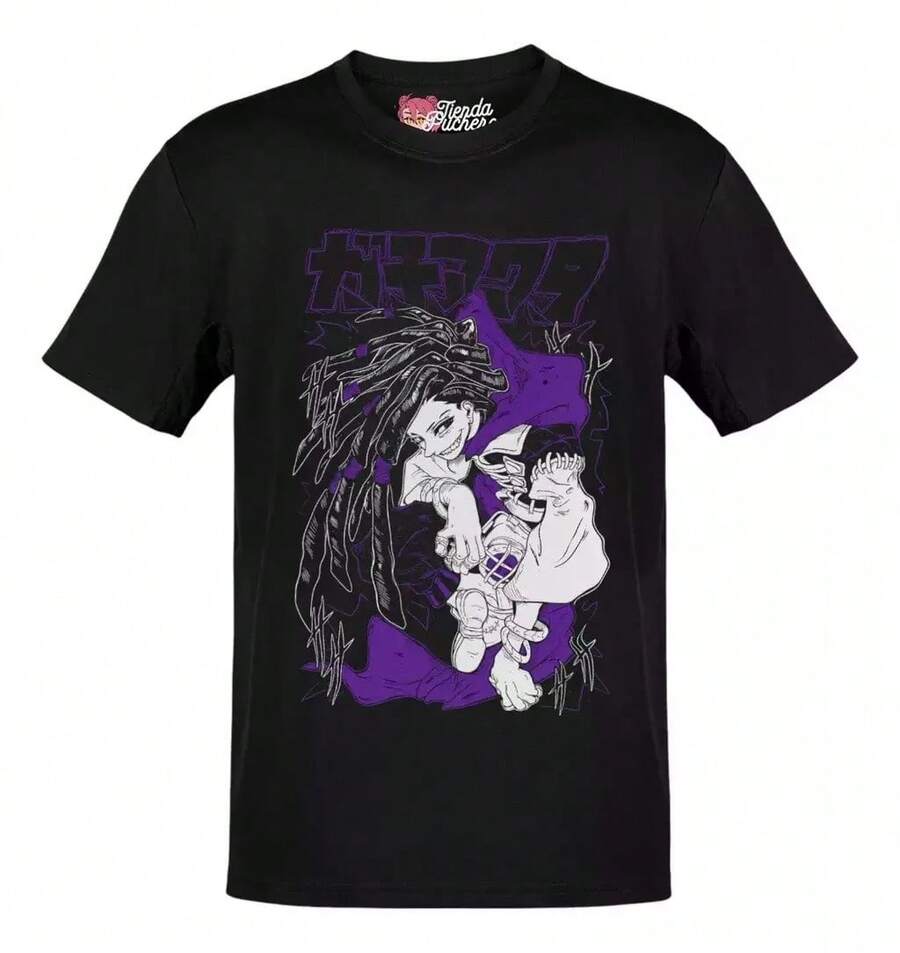 Gachiakuta Jabber Wonger Purple Logo Anime T-Shirt - màu đen - Xem 1