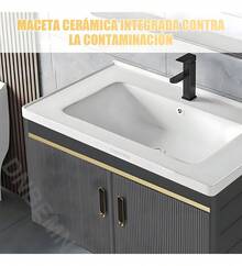 Lavabo Marmol Rectangular Minimalista Moderno 60*40cm Gris Claro - Gris - Ver 6