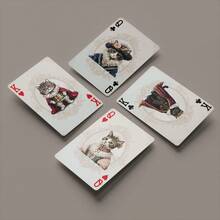 YFOPEN Cat Creative Illustration Poker Cards, Fun Desktop Game Cards, Retro Healing Cat Collection Cards, High Beauty Poker Cards, Poker Cards, Strong Durability, Exquisite Pattern Design, Suitable For Family Gatherings, Party Games, Festival Gifts - Multicolor - View 6