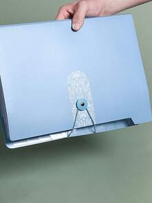 1pc 5-Compartment Accordion File Folder, Cute Transparent Organizer Bag For Student Test Papers, A4 Multi-Layer Storage - Pink 1pc - View 5