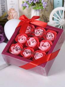 1 Pack, Rose Soap Flower Gift Valentine's Day Gift For Girlfriend Wedding Gift Simulation Soap Flower Box Set Creative Gifts - Multicolor - View 12