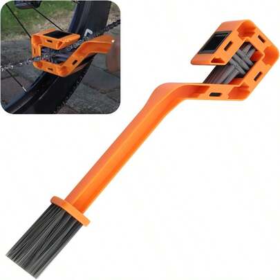 Juego de cepillos para limpiar la cadena de la bicicleta, cepillo limpiador de plato de la bicicleta de carretera y de montaña para la cadena de la motocicleta