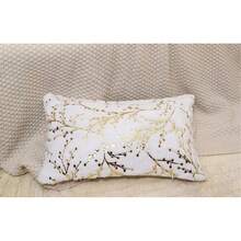 1 pieza de funda de almohada con relieve dorado y con relieve de flores, adecuada para sofás de la sala de estar y dormitorios, se puede usar como cojín, sin insertos de almohada ni insertos de cojín - Multicolor - Ver 9