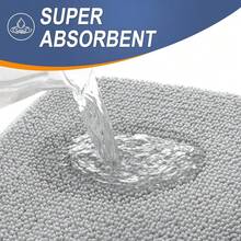 Thick Memory Foam Bath Mat Rug 36x24, Extra Soft Absorbent Bathroom Rug, Quick Dry Bath Mats, Non-Slip, Machine Washable Carpet For Bathroom, Tub And Shower, Home Decor Accessories, Light Grey,36inchx24inch,LightGrey - 淺灰色 - 查看 4