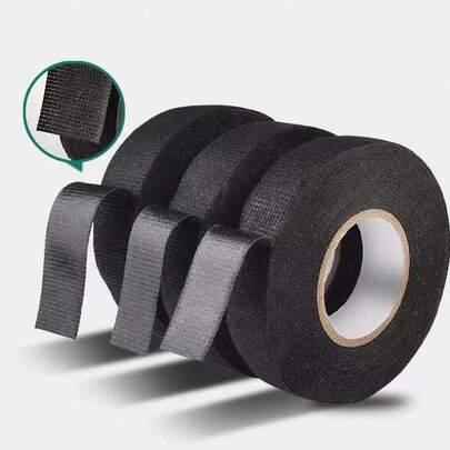 Automotive Velvet Wire Harness Tape - Shock Absorbing, Sound Insulating, Wear-Resistant Wire Harness Tape, Heat-Resistant, Flame Retardant, Insulating Velvet Adhesive Tape For Electrical Work