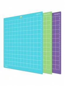 12x12 Cutting Mats For - 4 Adhesive Grip (Standard/Light/Strong/FabricGrip) Sticky Mats, Compatible With Maker 3/4/Explore 3/4/Air 2/One, Craft Replacement Accessories