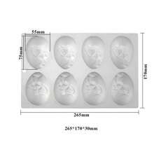 Mostsom Silicone Egg Molds For Chocolate - Easter Party Chocolate Fondant Candy Jelly Dome Mousse Cake Topper MaFKing,EasterEggB - 復活節彩蛋B - 查看 10